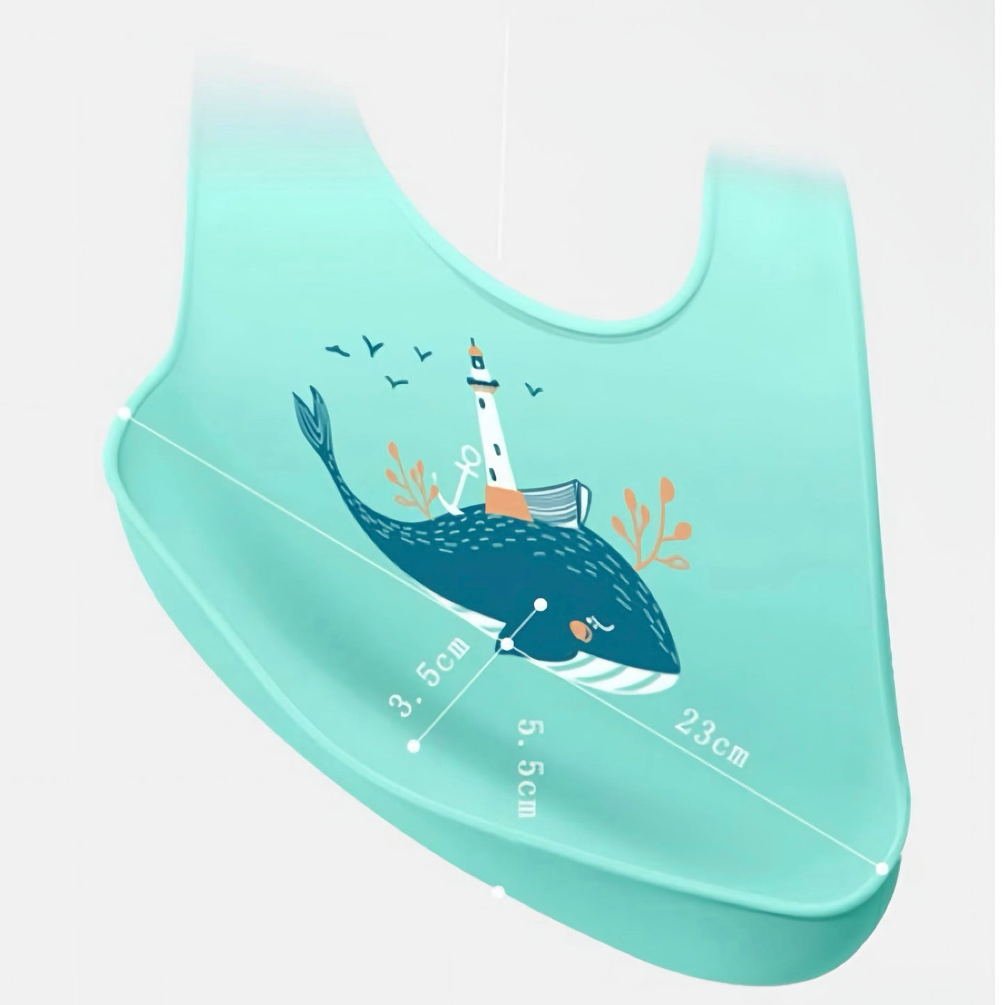 Vízálló szilikon előke – babák etetéséhez