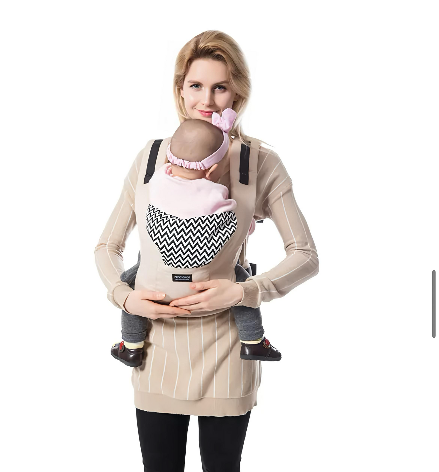 Kompakt, minden évszakban használható babahordozó tárolótáskával