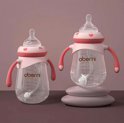 Oberni széles nyakú fogantyús cumisüveg (240 ml / 300 ml)