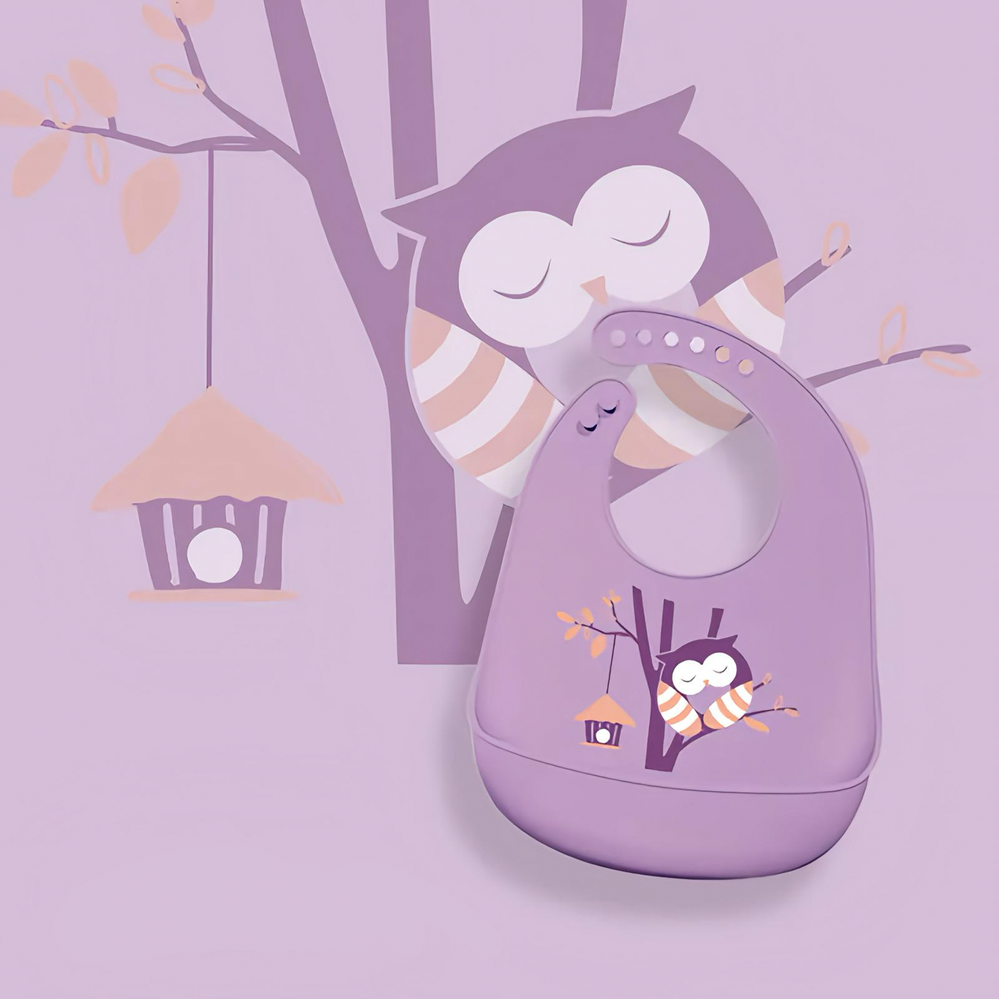 Vízálló szilikon előke – babák etetéséhez