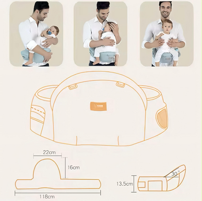 Baba csípőhordozó | Ergonomikus & Multifunkciós