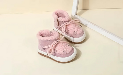 Divatos gyerek hócsizma – magas szárú pamutcipő