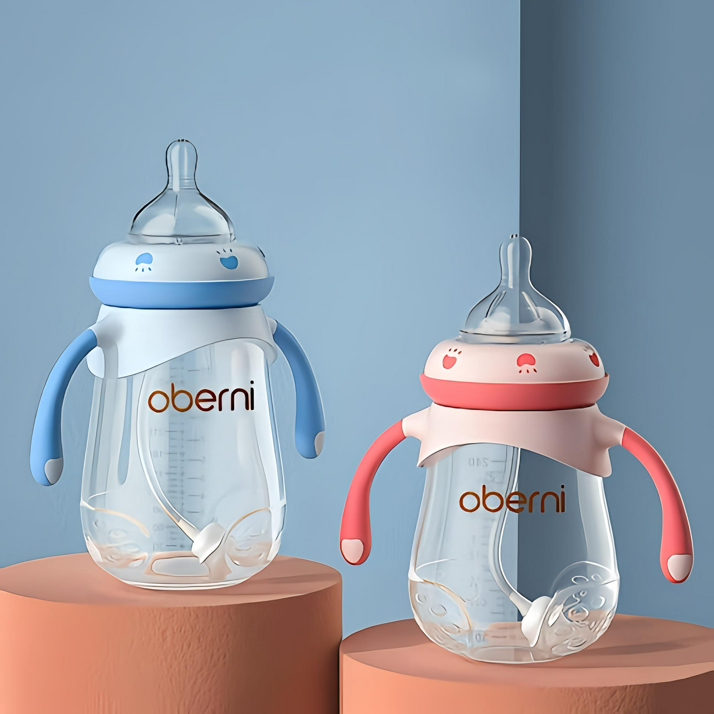 Oberni széles nyakú fogantyús cumisüveg (240 ml / 300 ml)