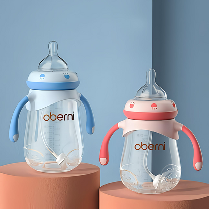 Oberni széles nyakú fogantyús cumisüveg (240 ml / 300 ml)